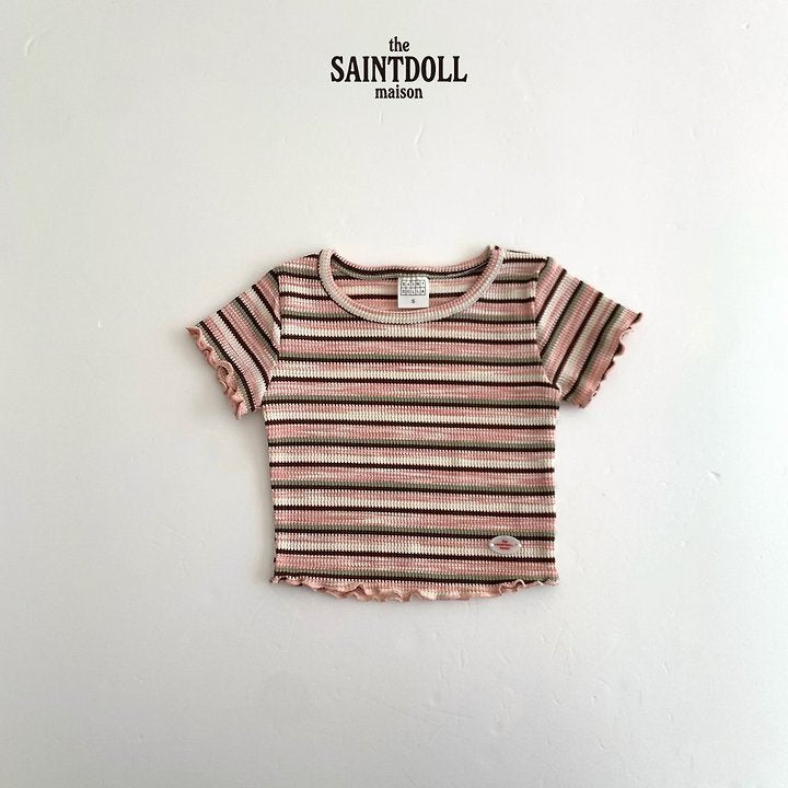 Saintdoll Multistripe Knit Top & Flare Pants Set — Kids