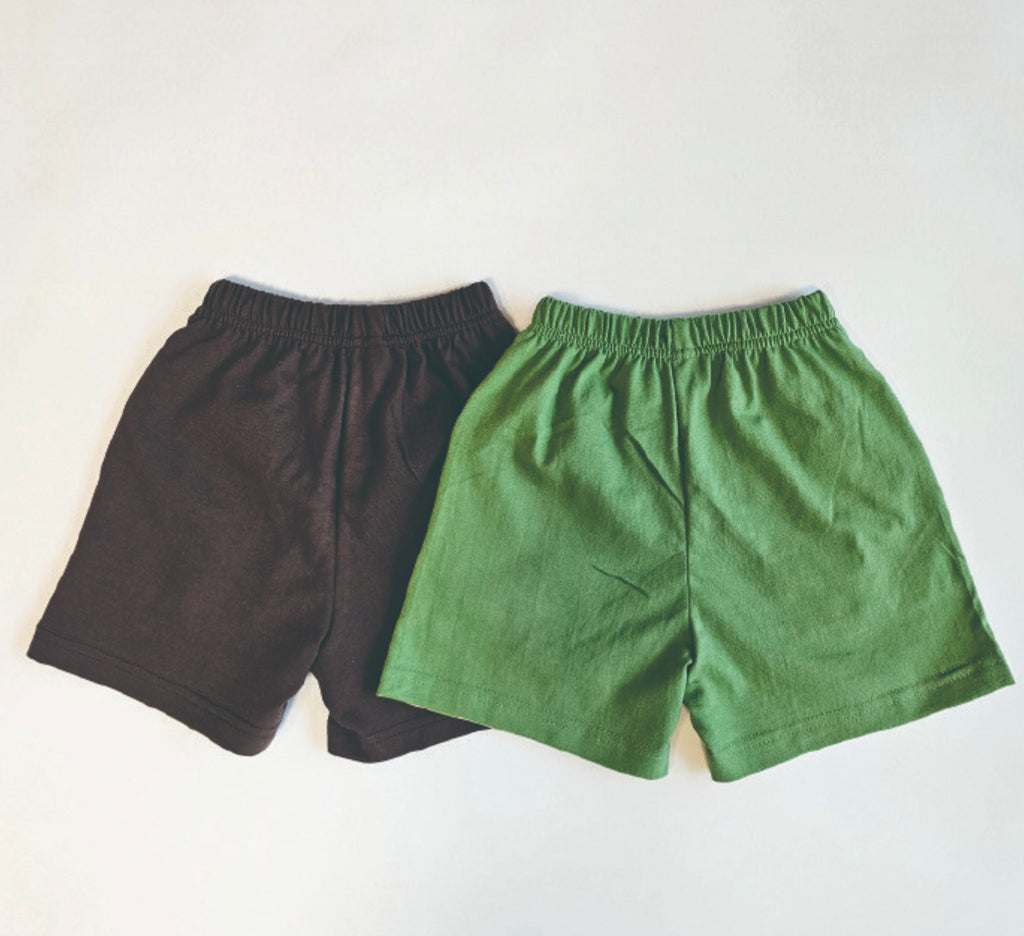 (2pack) Firstblue Bold Stripe Cotton Shorts — Kids
