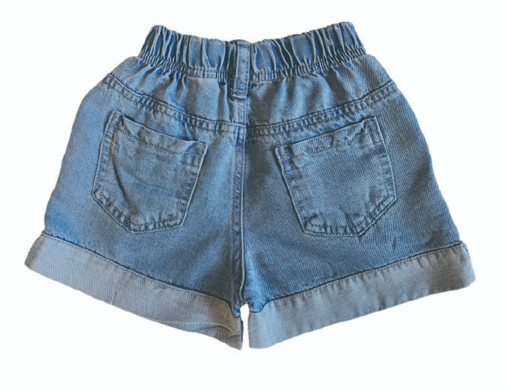 (2pack) Firstblue Ruffle Hem Denim Shorts — Kids