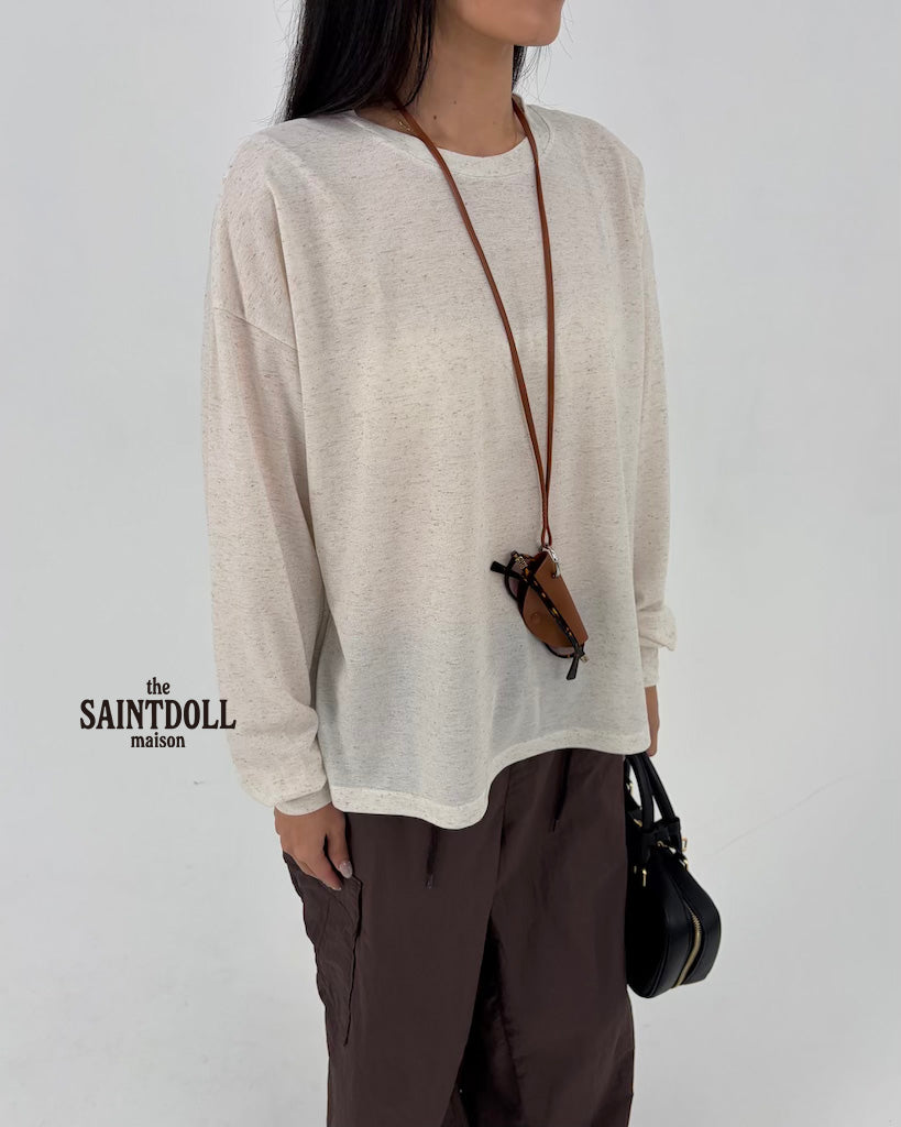 (2pack) Mother&Child Matching Saintdoll Linen Blend Sweatshirt — Mother & Child Matching