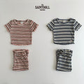 Saintdoll Multistripe Knit Top & Flare Pants Set — Kids
