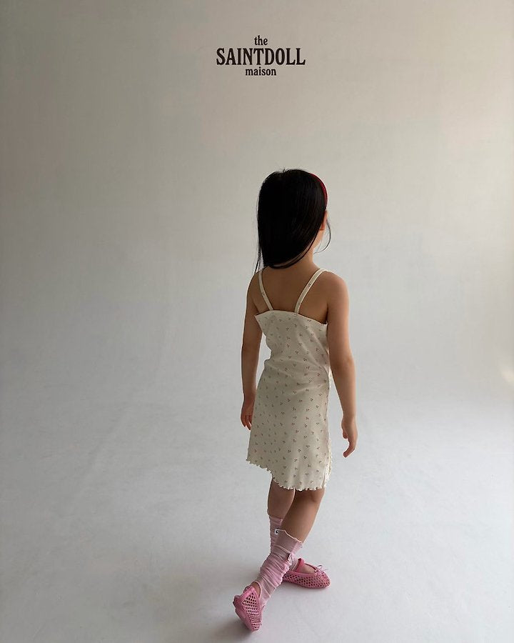 Saintdoll Cherry Print Ruffle Dress & Cardigan Set — Kids