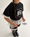 Saintdoll Lace Trim Top & Shorts Set — Kids