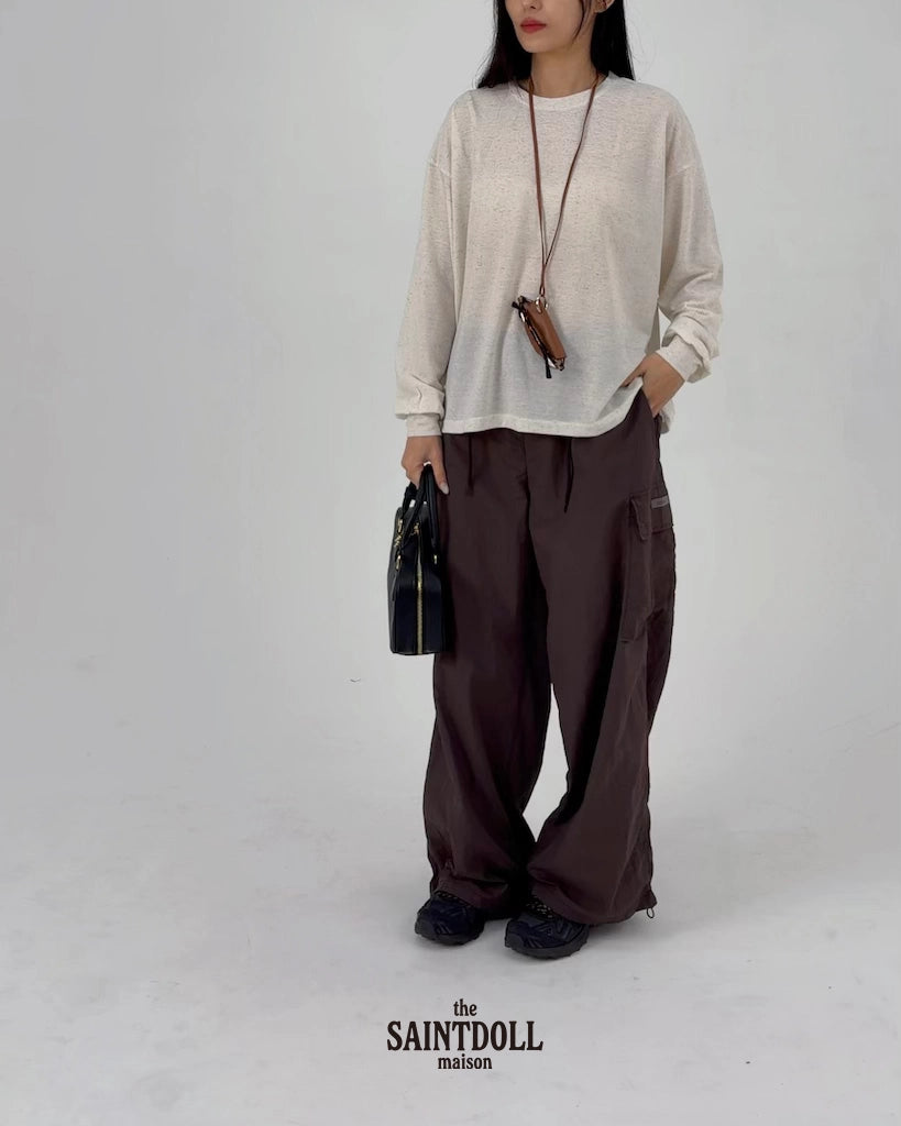 Saintdoll Cargo Anorak Wide-Leg Pants — Mother & Child Matching