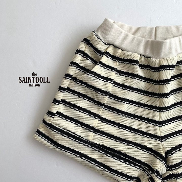 Saintdoll Stripe Half-Zip Top & Shorts Set — Kids