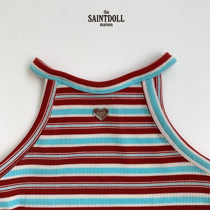 2- Pack Saintdoll Heart Charm Halter Neck Tank Top — Kids