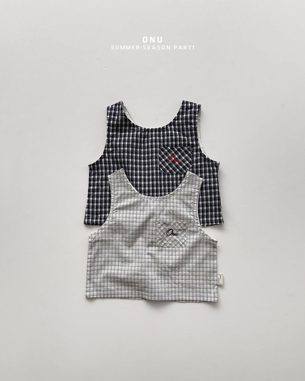 Onu Check Cotton Tank & Shorts Set