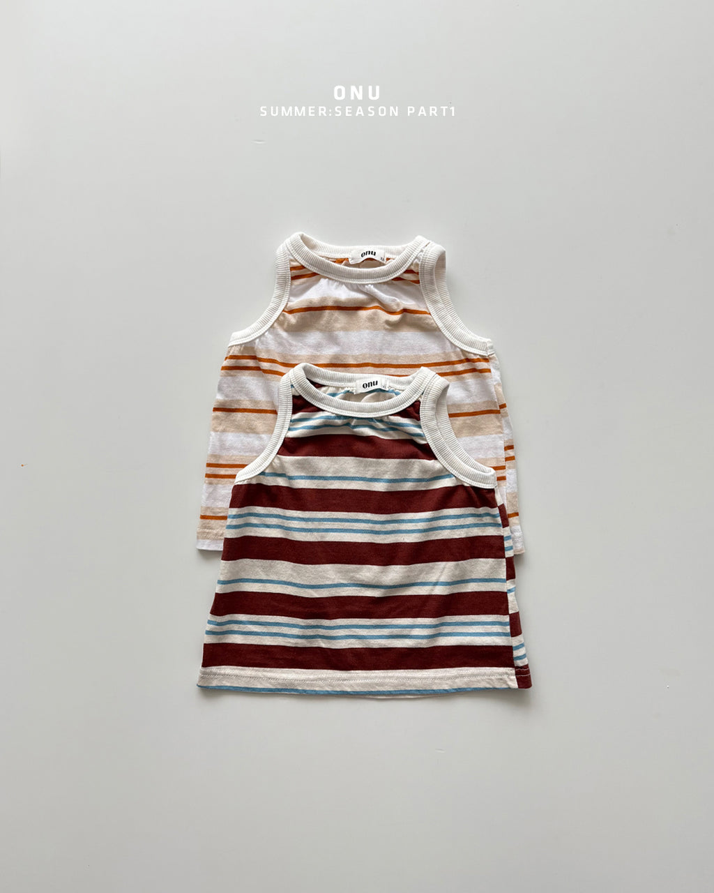 Onu Stripe Bias-Trim Tank & Jacquard Shorts Set (+ Optional NY Ball Cap)