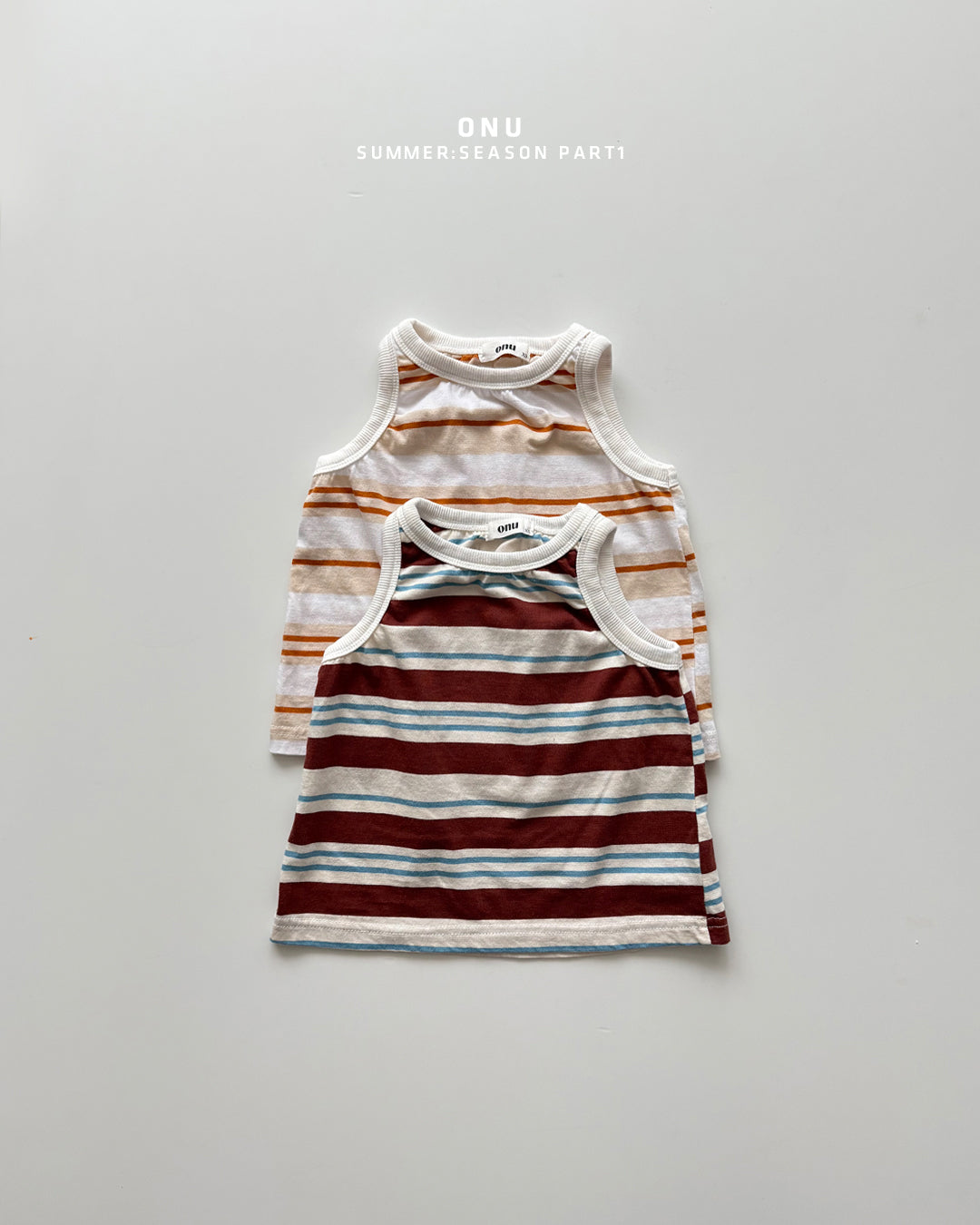 Onu Stripe Bias-Trim Tank & Jacquard Shorts Set (+ Optional NY Ball Cap)