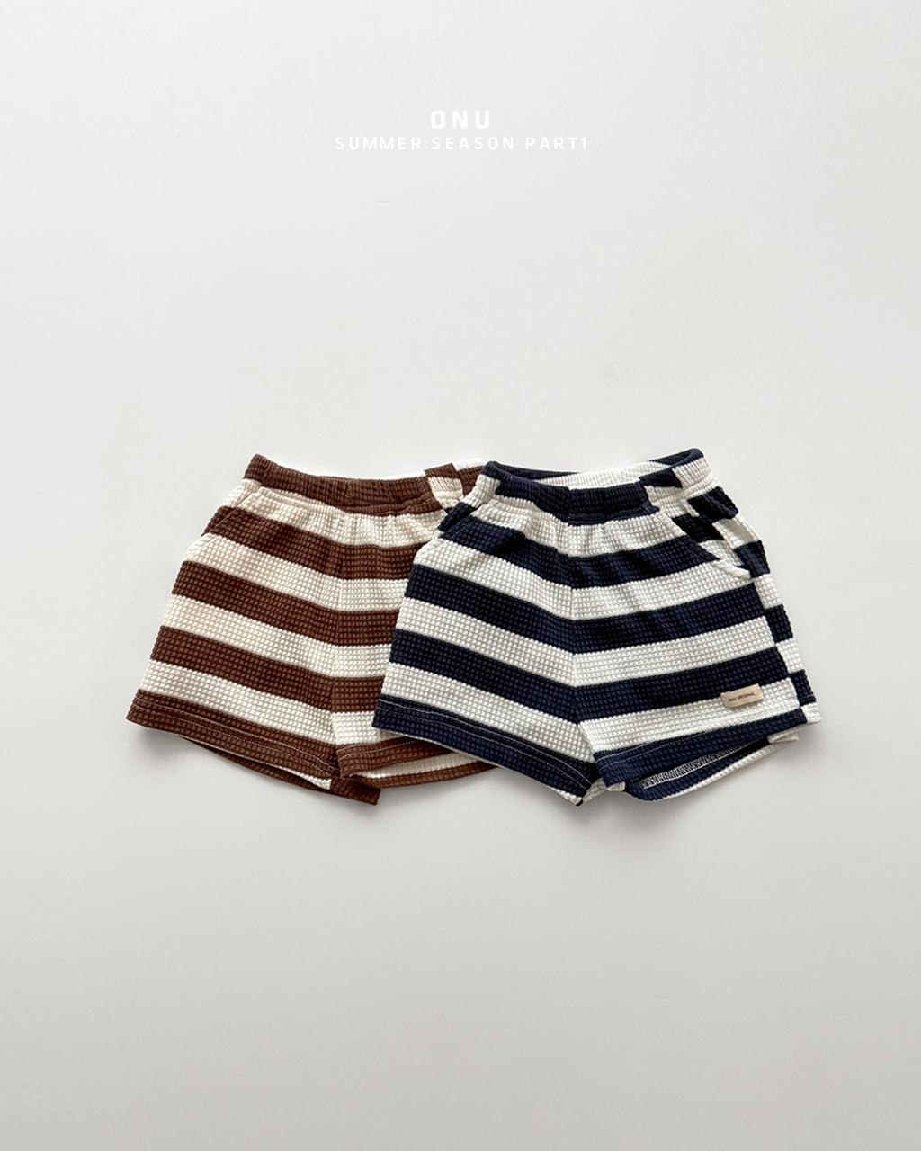 Onu Waffle Stripe Tank & Shorts Set (+ Optional Waffle Cardigan)