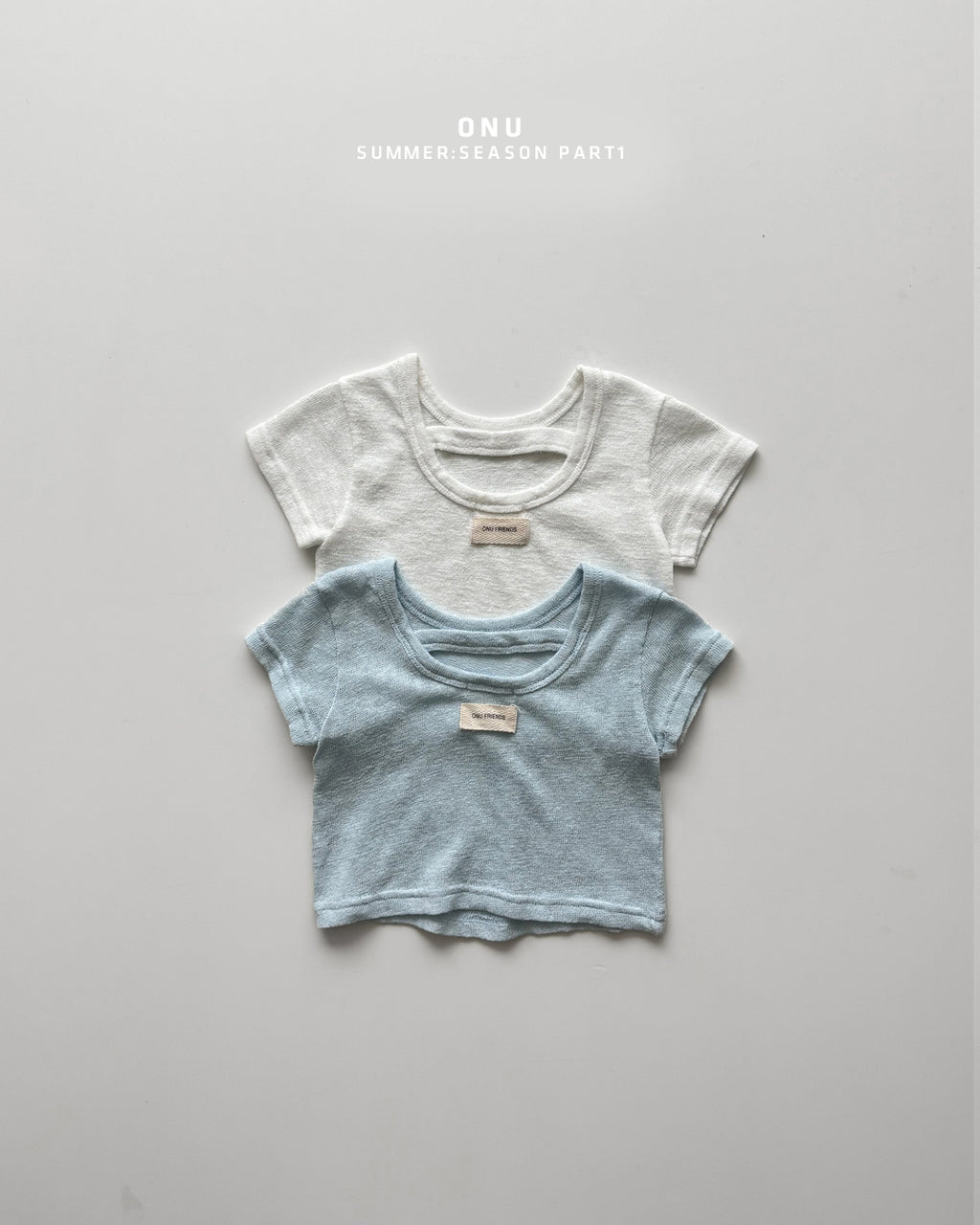 Onu Back U-Neck Tee & Stripe Wide Pants Set