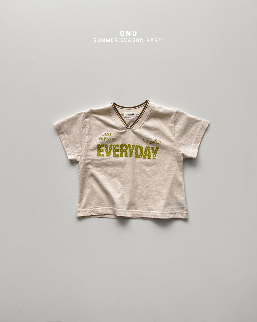 Onu V-Neck Ribbed 'Everyday' Tee Set (Choose Shorts)