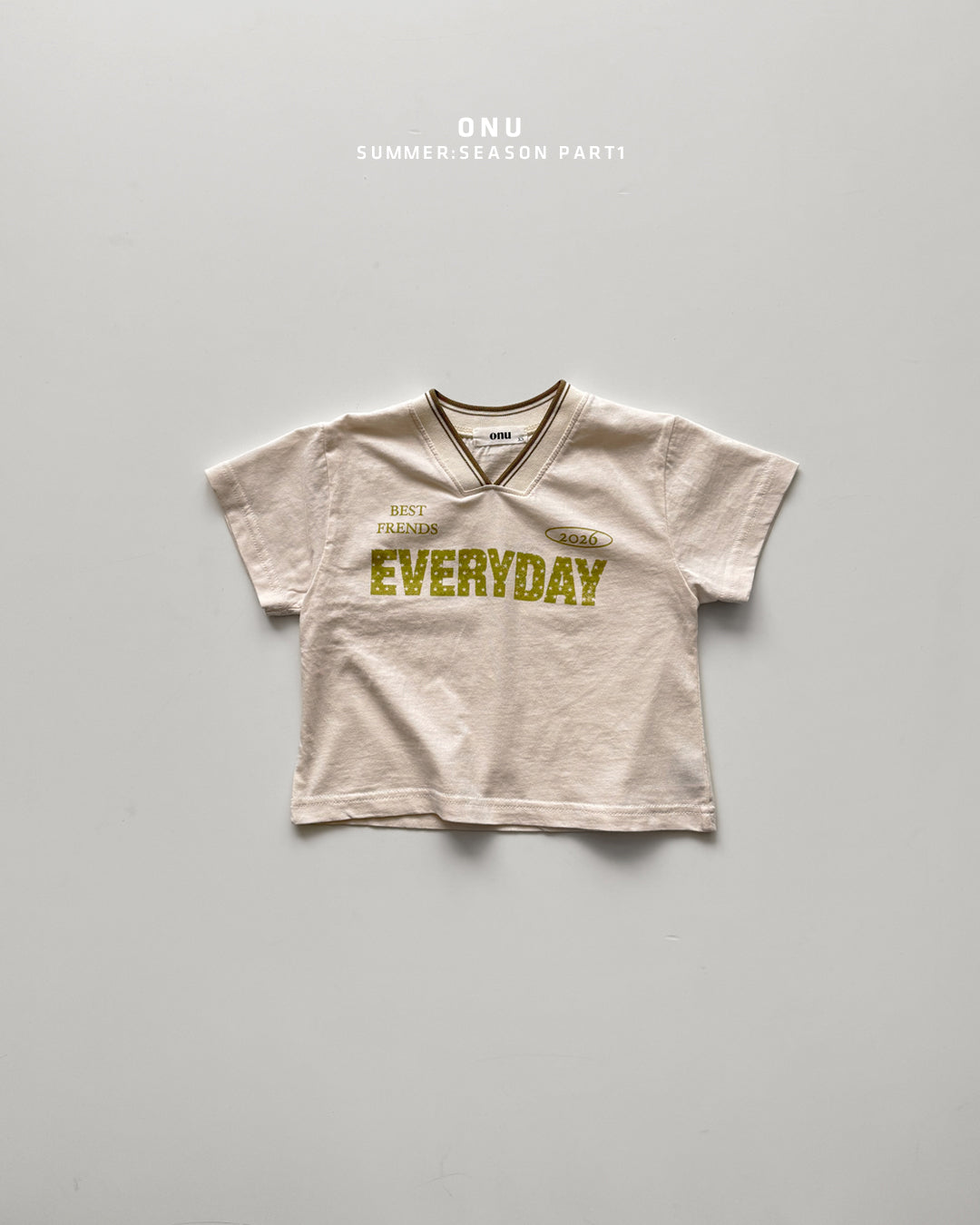 Onu V-Neck Ribbed 'Everyday' Tee Set (Choose Shorts)