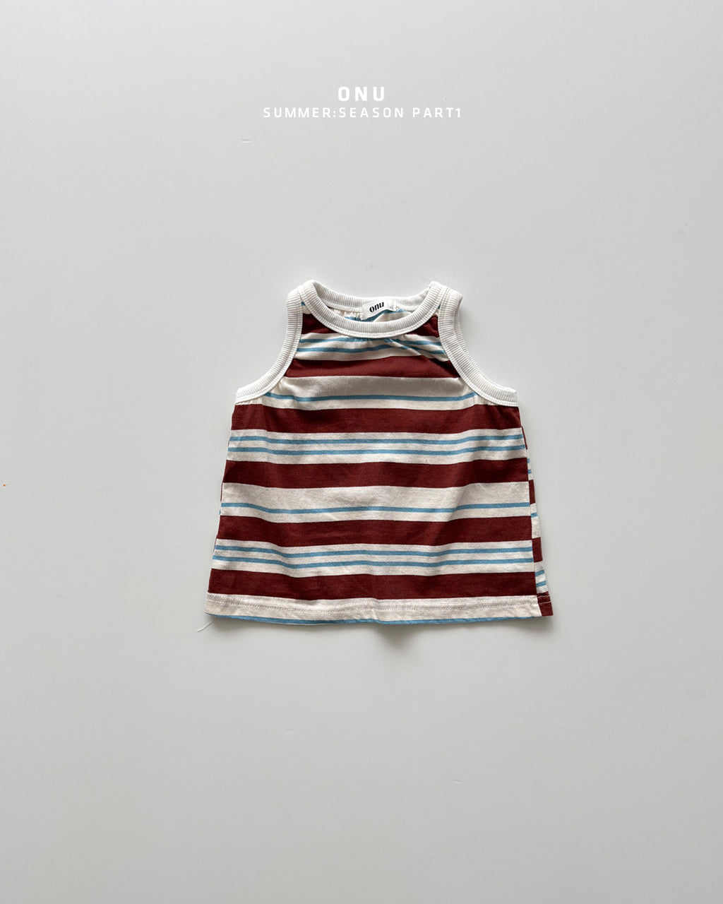 Onu Stripe Bias-Trim Tank & Jacquard Shorts Set (+ Optional NY Ball Cap)