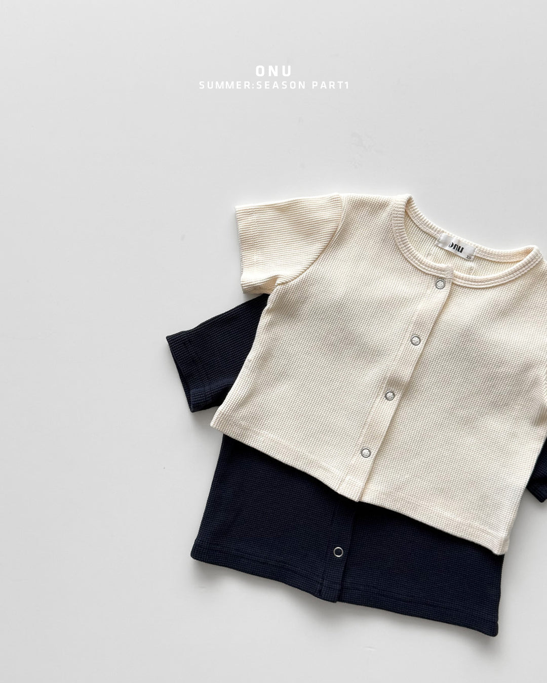 Onu Waffle Stripe Tank & Shorts Set (+ Optional Waffle Cardigan)