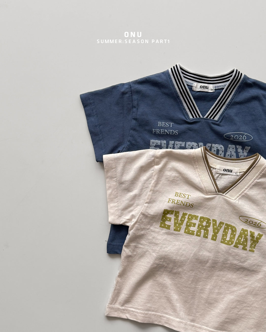 Onu V-Neck Ribbed 'Everyday' Tee Set (Choose Shorts)