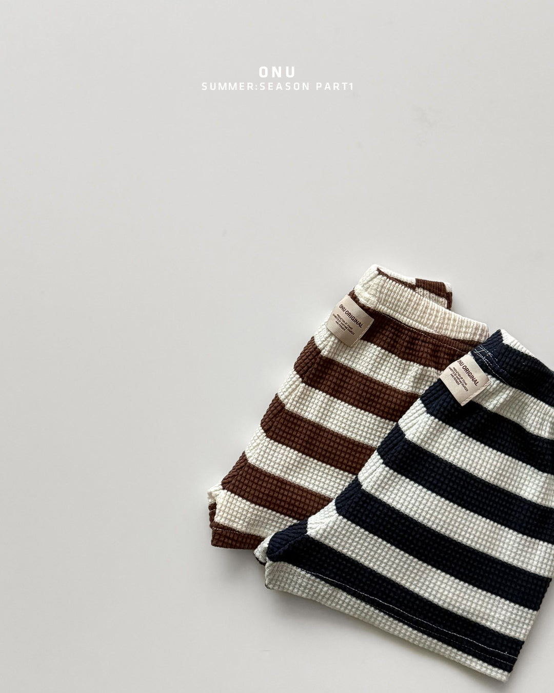 Onu Waffle Stripe Tank & Shorts Set (+ Optional Waffle Cardigan)