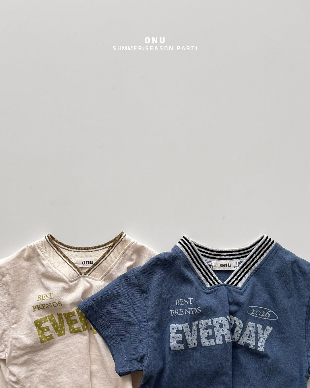 Onu V-Neck Ribbed 'Everyday' Tee Set (Choose Shorts)
