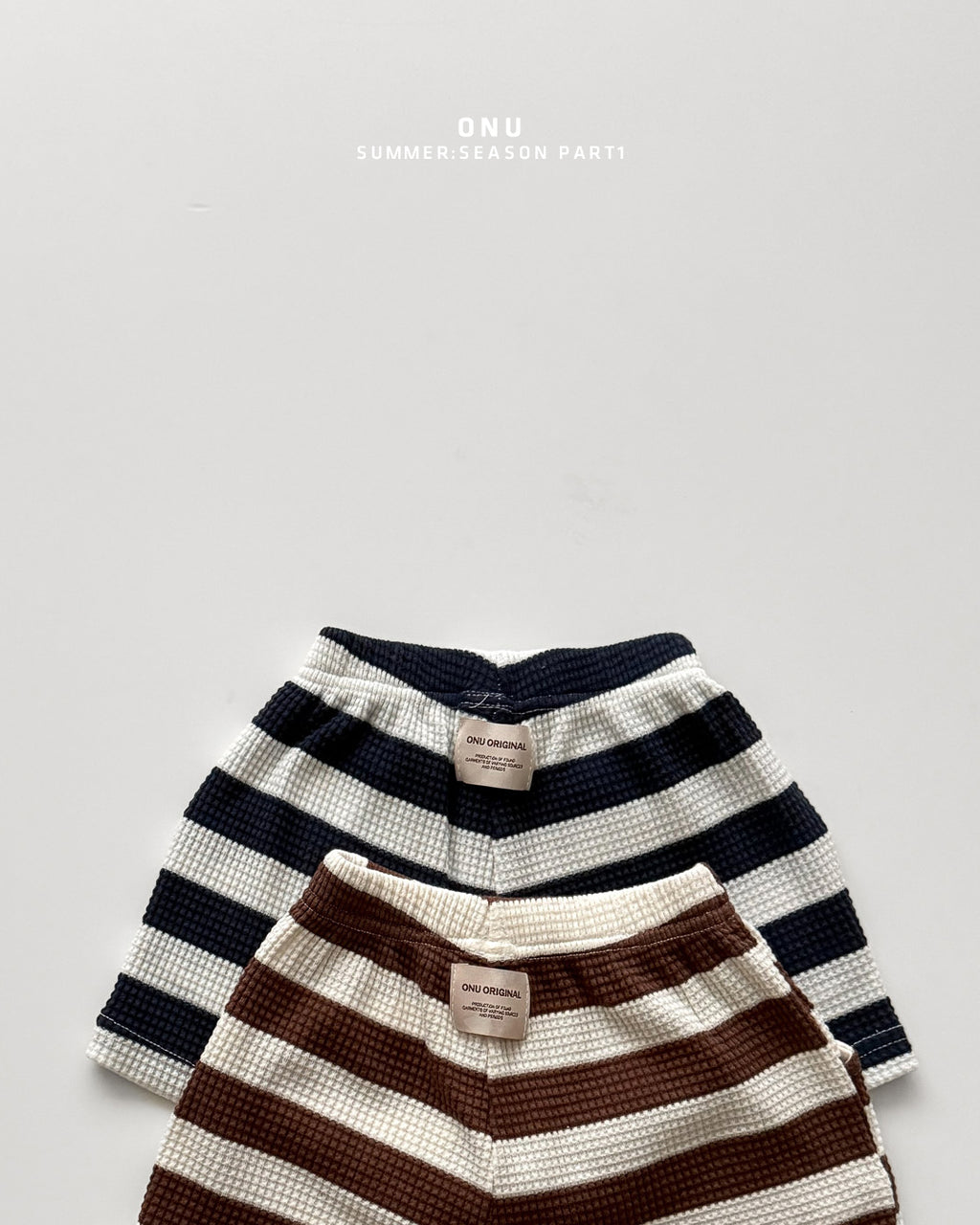 Onu Waffle Stripe Tank & Shorts Set (+ Optional Waffle Cardigan)