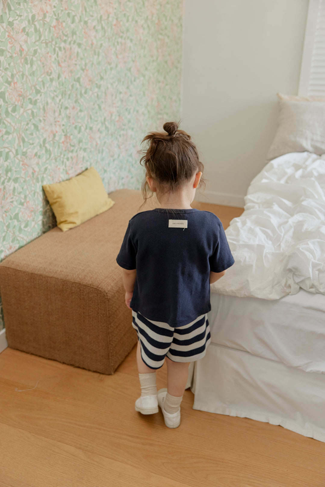 Onu Waffle Stripe Tank & Shorts Set (+ Optional Waffle Cardigan)