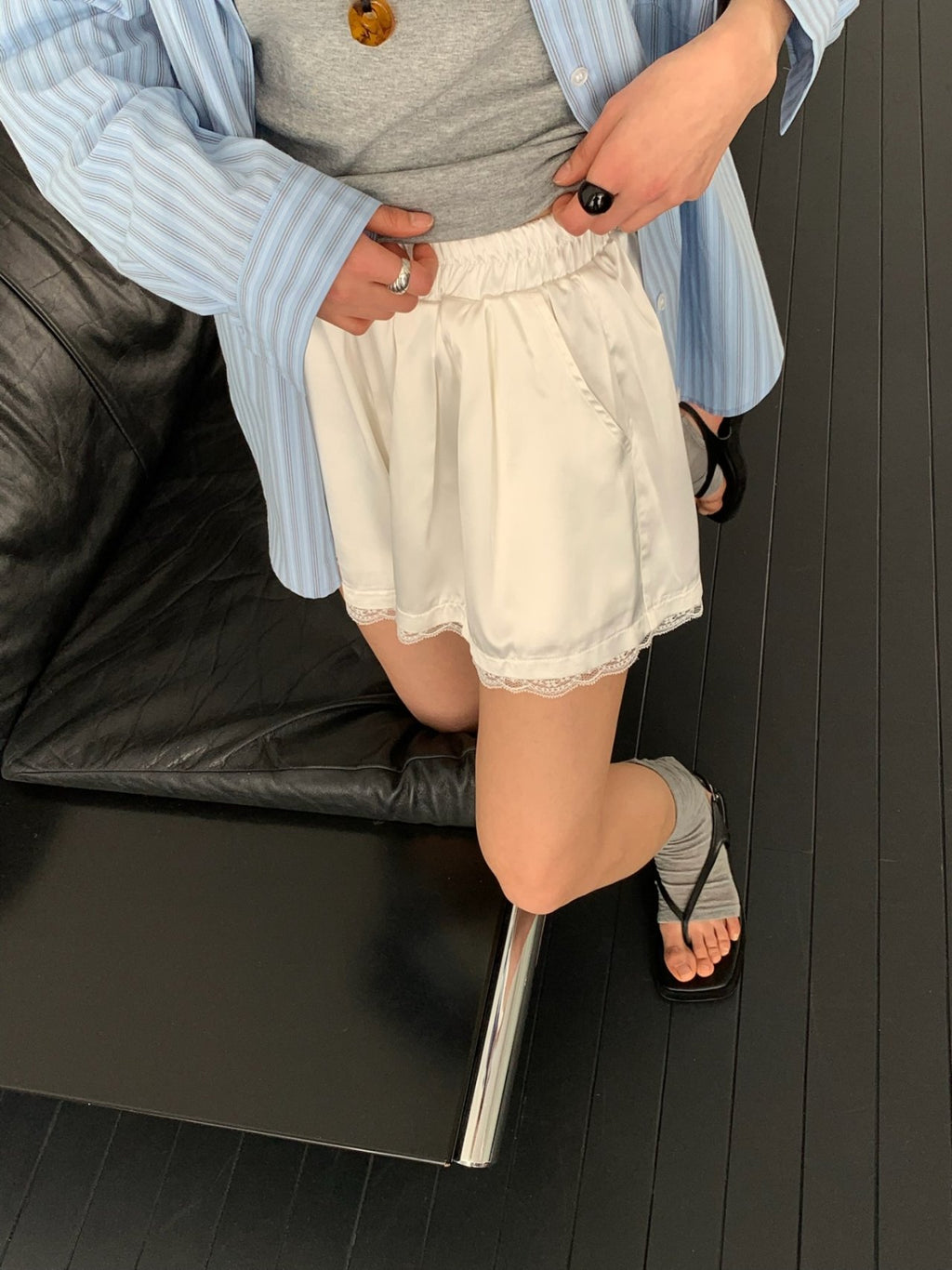 Pantaloncini in raso