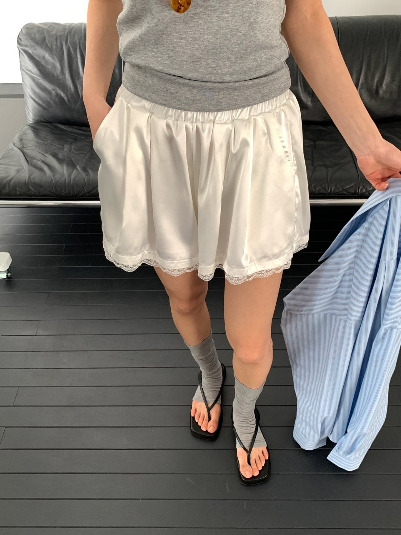 Pantaloncini in raso