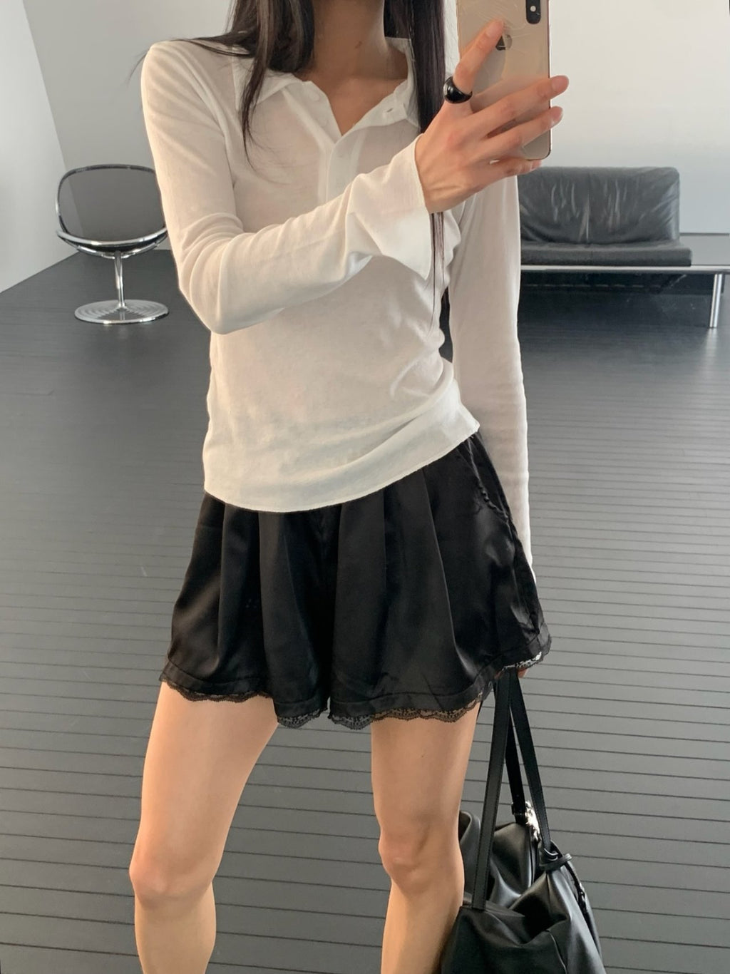Pantaloncini in raso