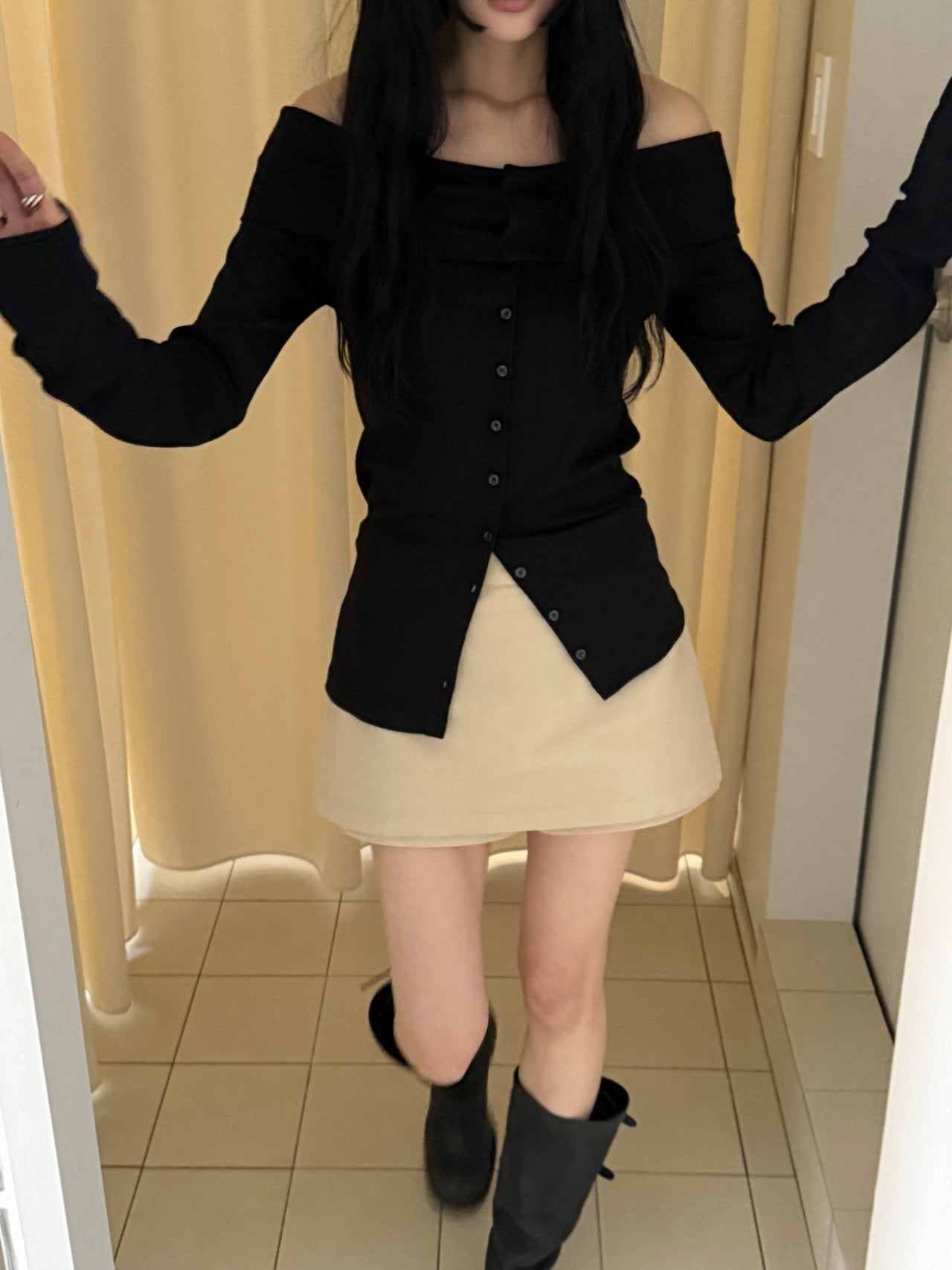 Mini skort in cotone