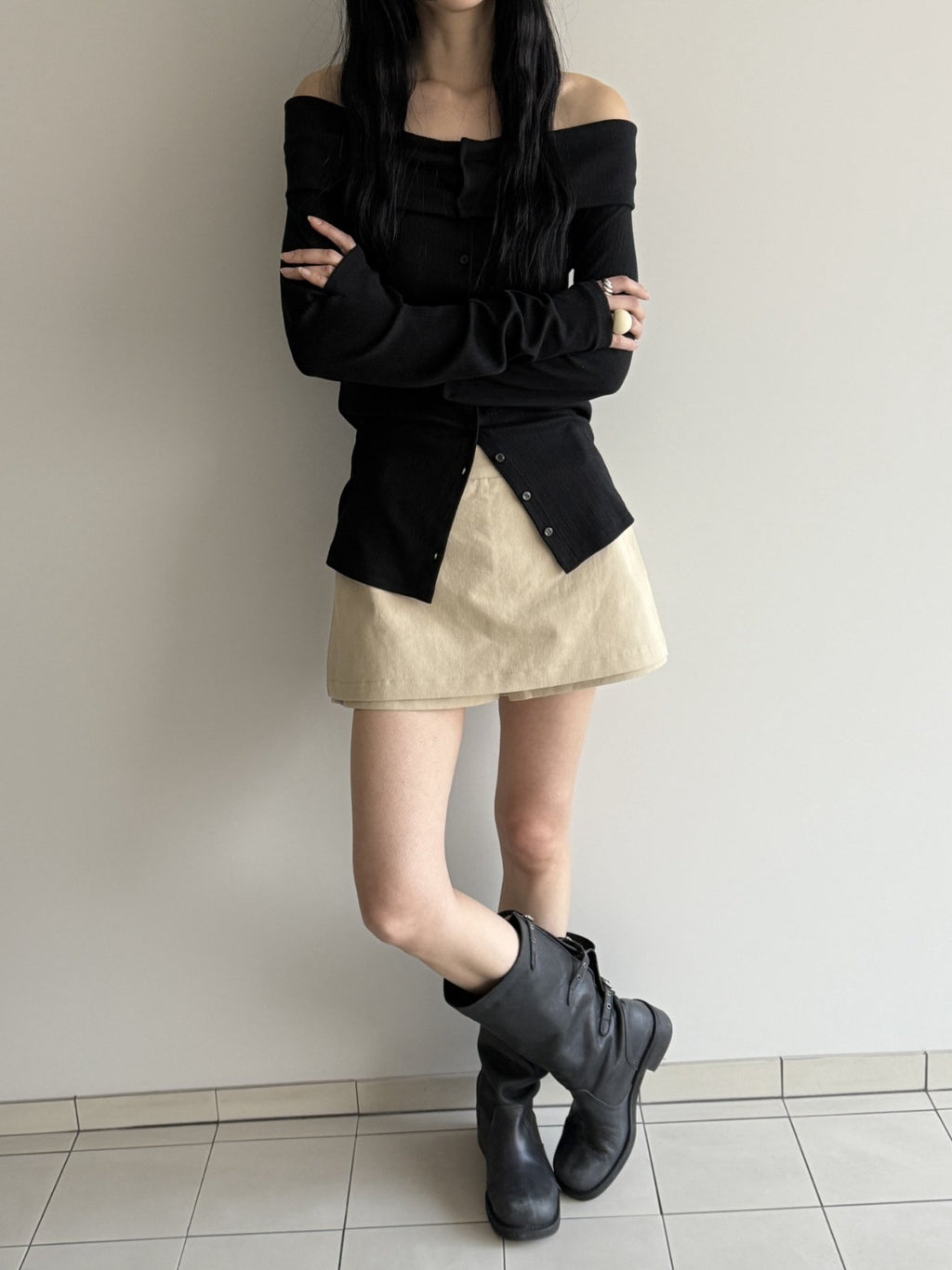 Mini skort in cotone