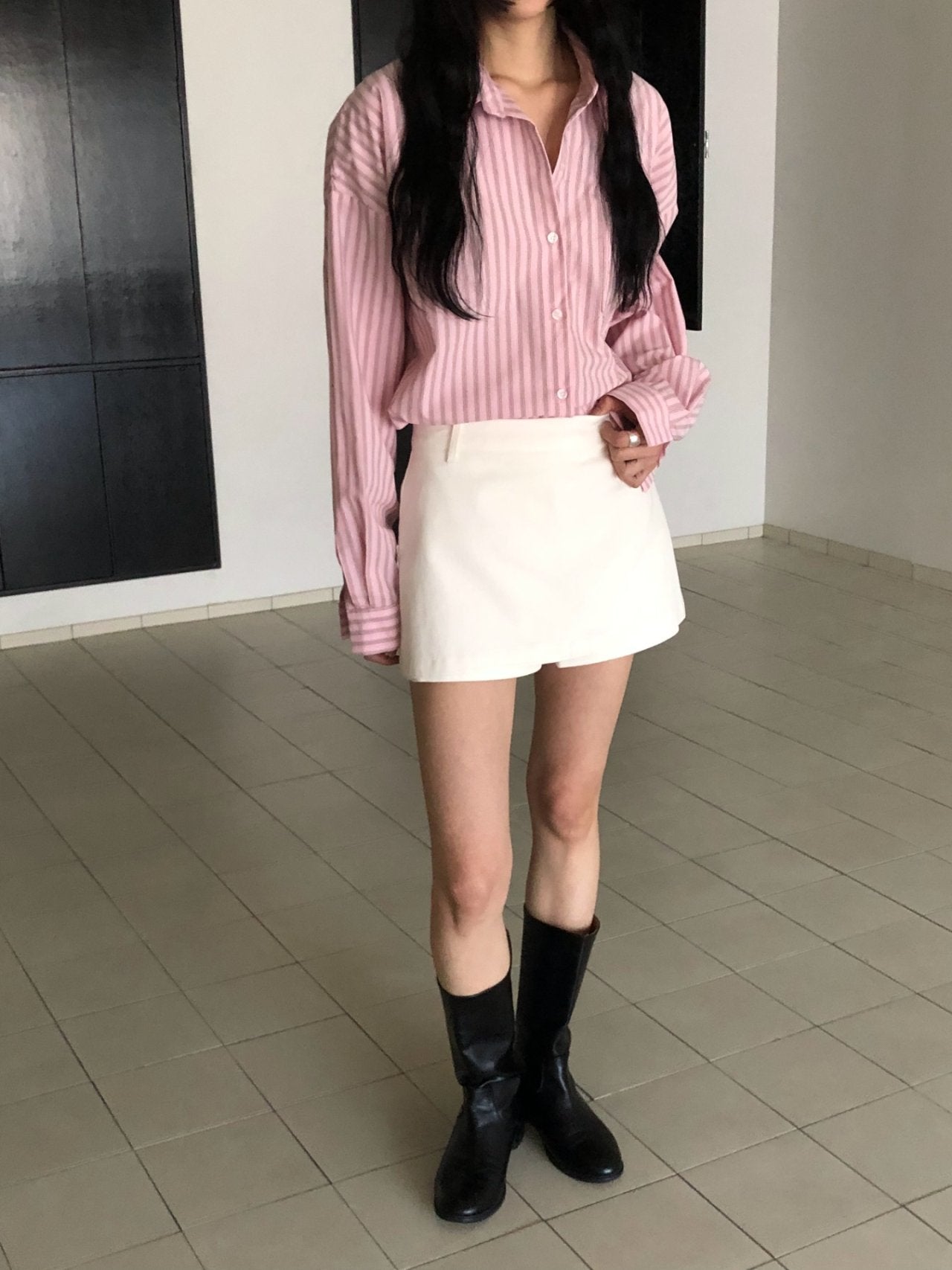 Mini skort in cotone