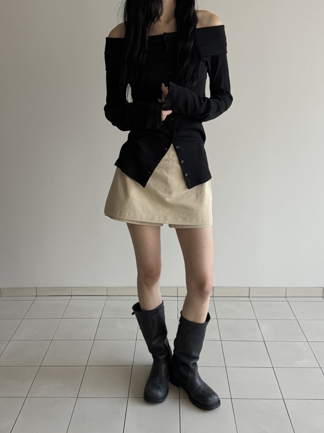 Mini skort in cotone