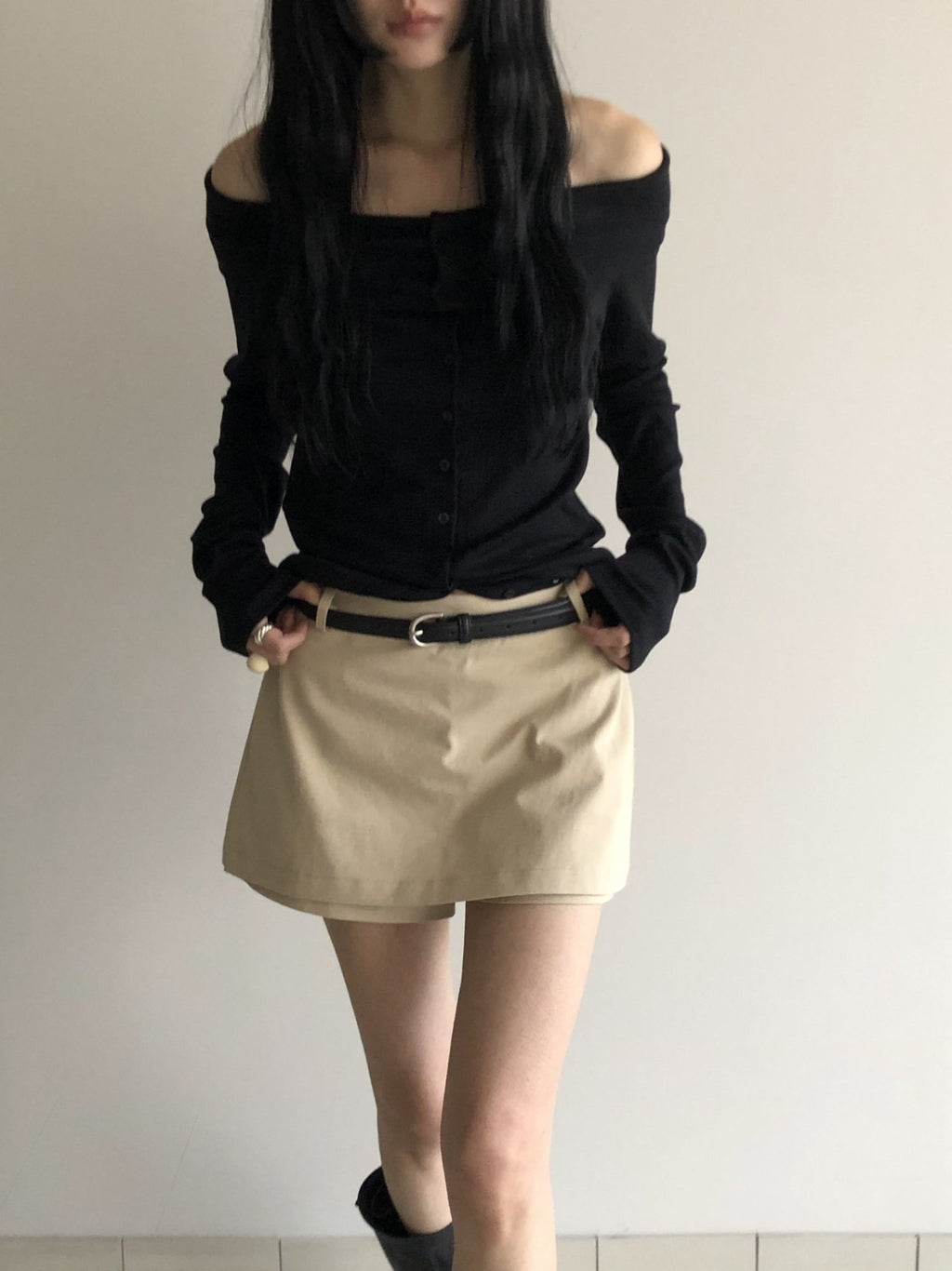 Mini skort in cotone
