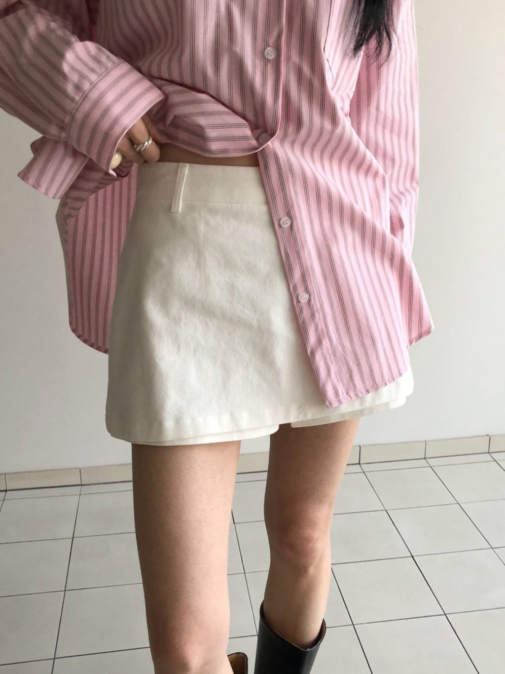 Mini skort in cotone