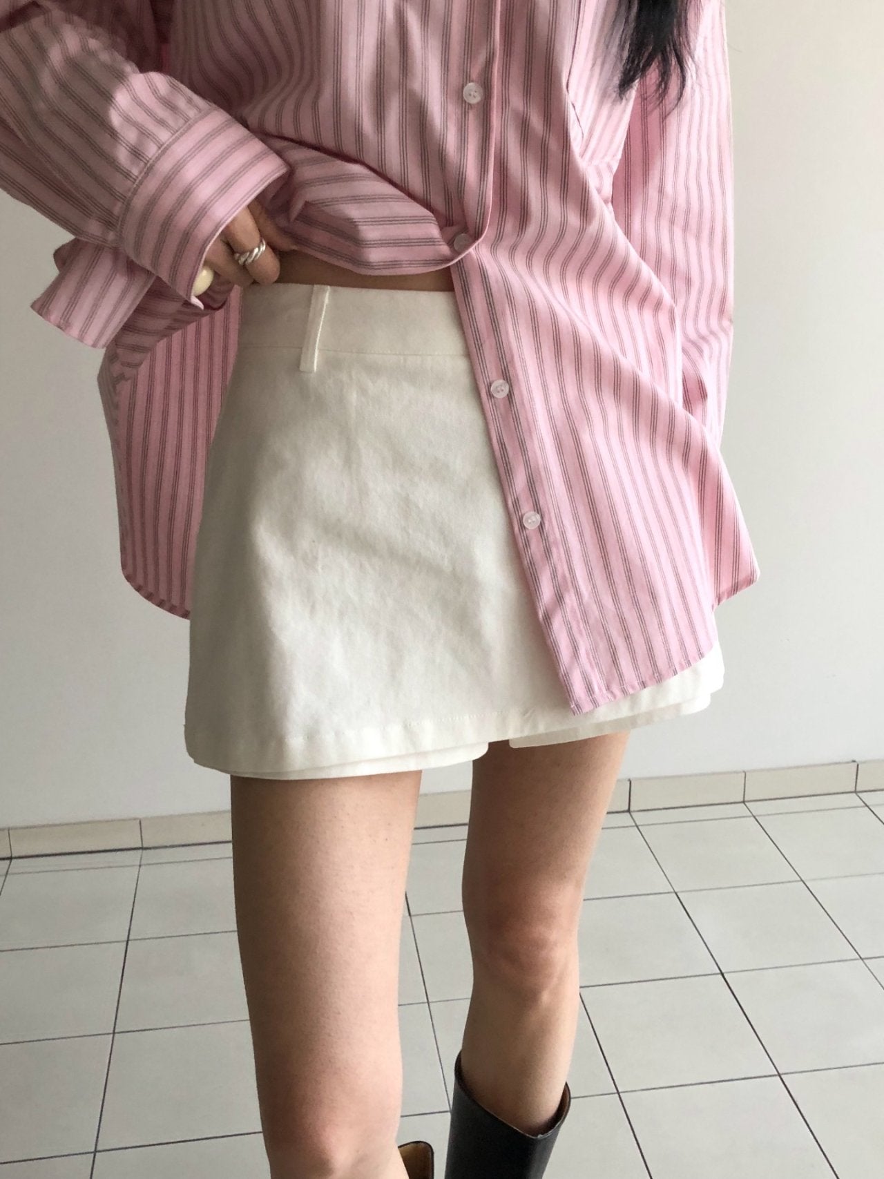 Mini skort in cotone