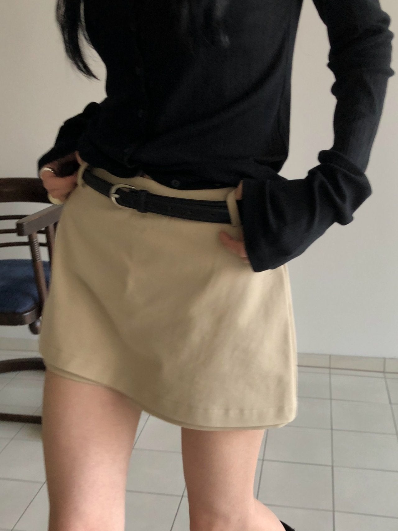 Mini skort in cotone