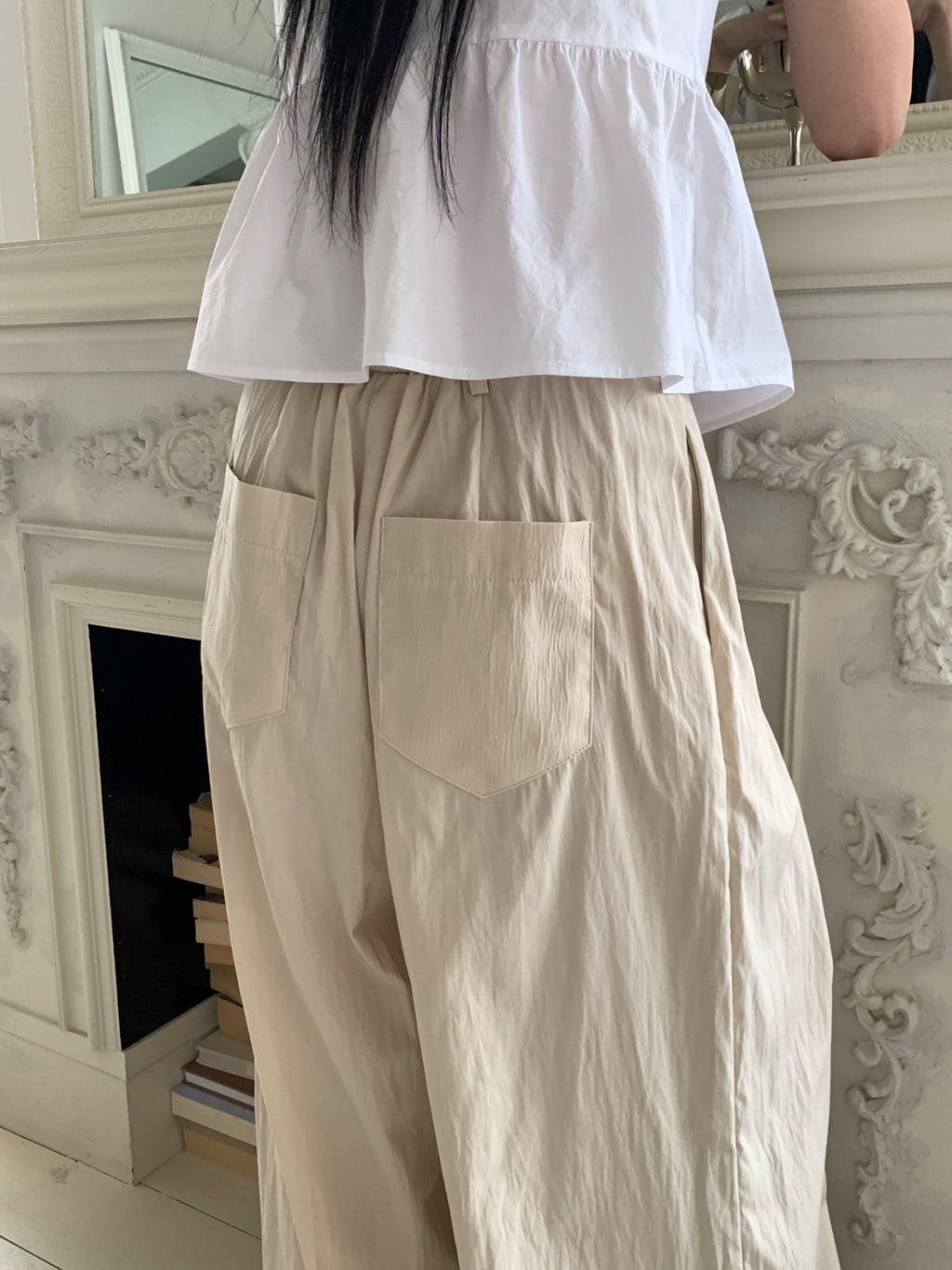 Pantaloni ampi plissettati