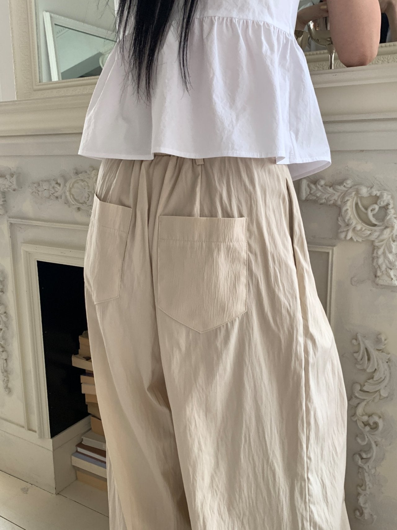 Pantaloni ampi plissettati