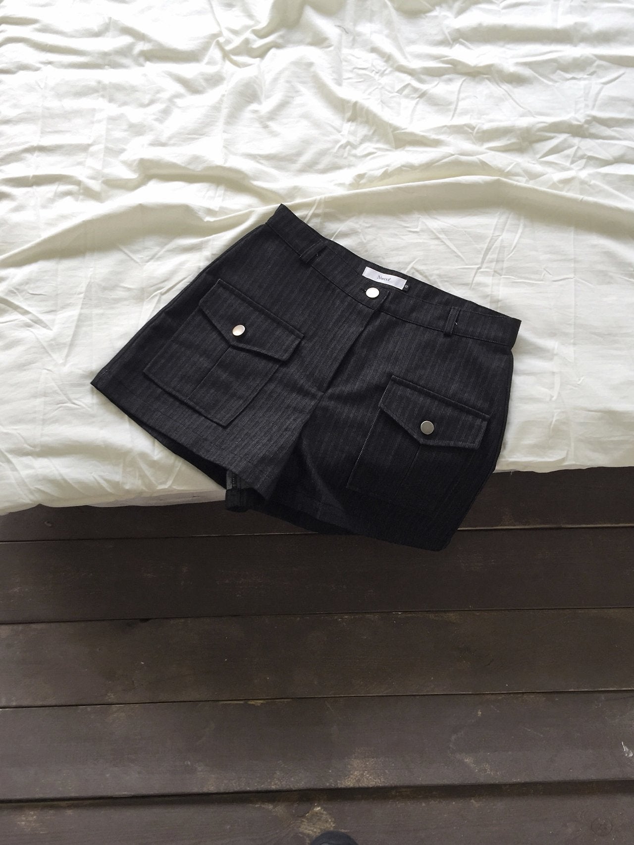 Shorts en jean à poches cargo