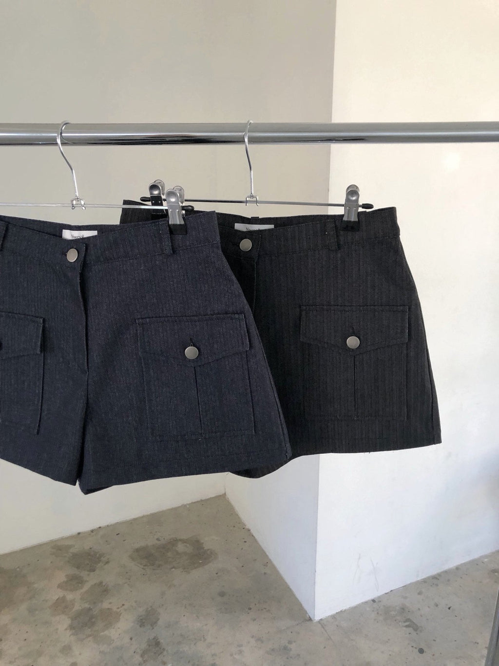 Shorts en jean à poches cargo