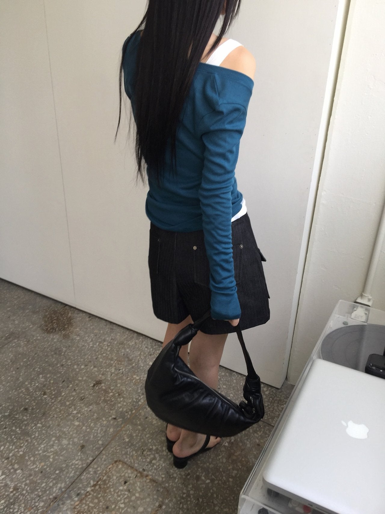 Shorts en jean à poches cargo