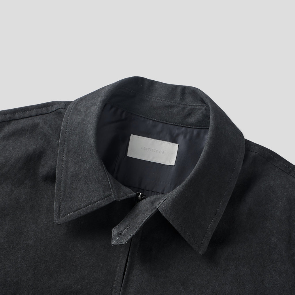 Con giacca blouson con colletto