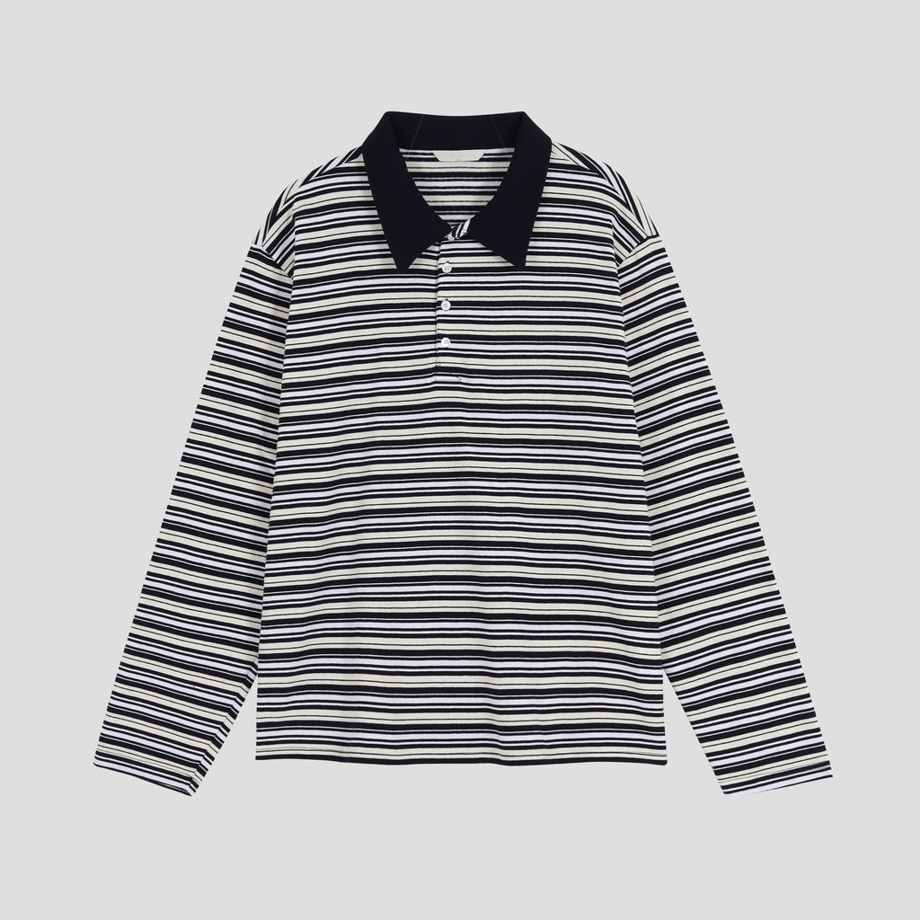 Polo da rugby a righe relaxed