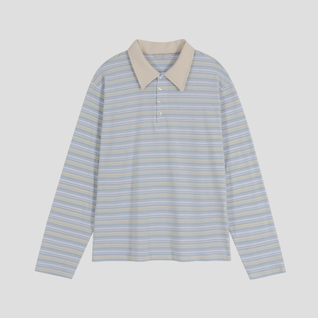 Polo da rugby a righe relaxed