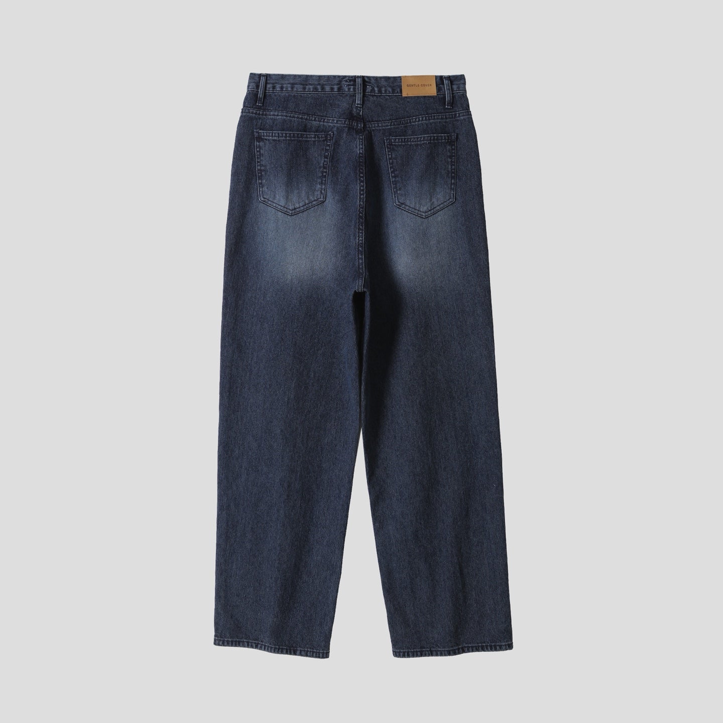 Jeans ampi in velluto a coste in vita
