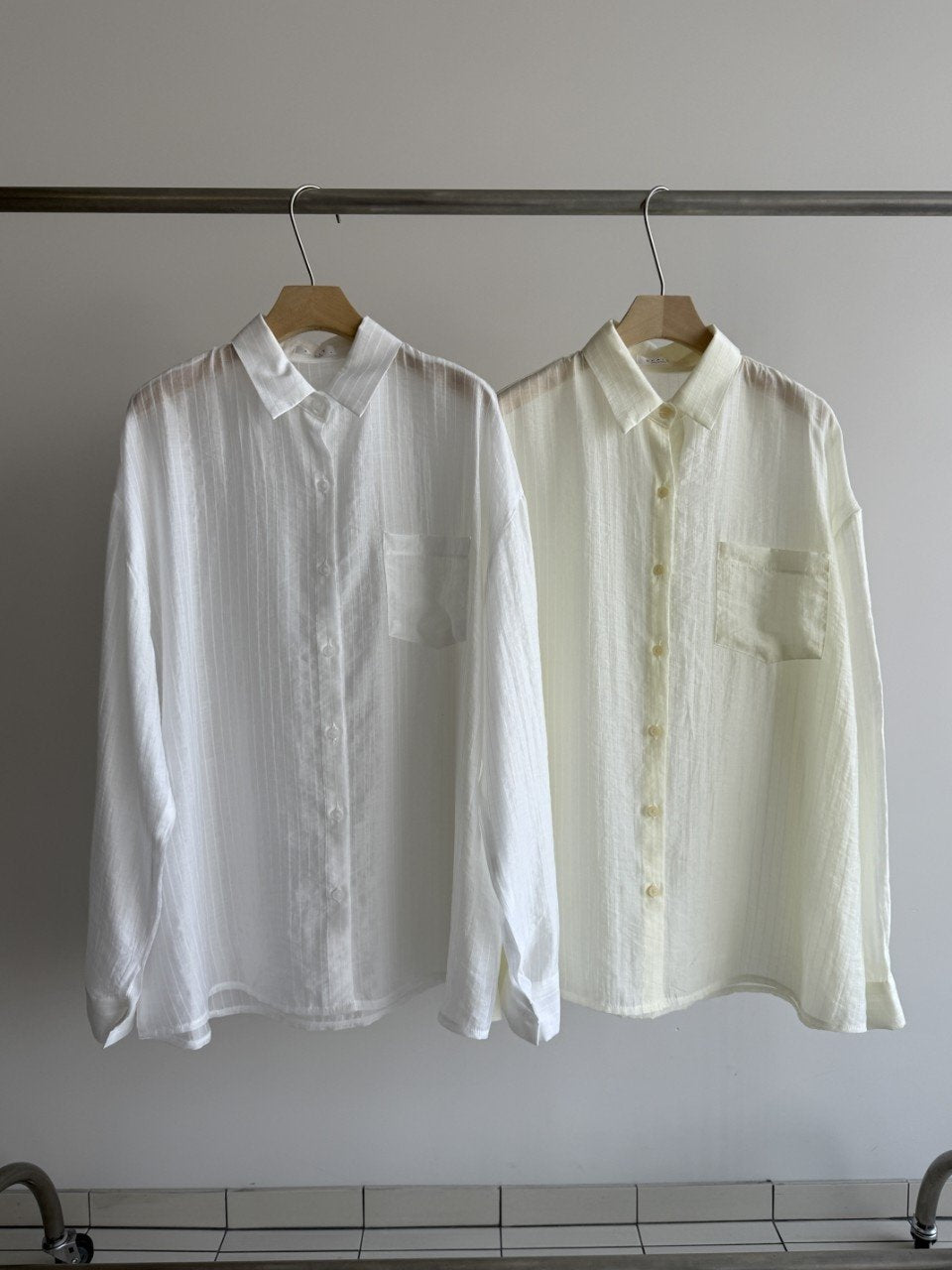Camicia rilassata Tencel a righe