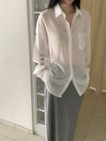 Camicia rilassata Tencel a righe