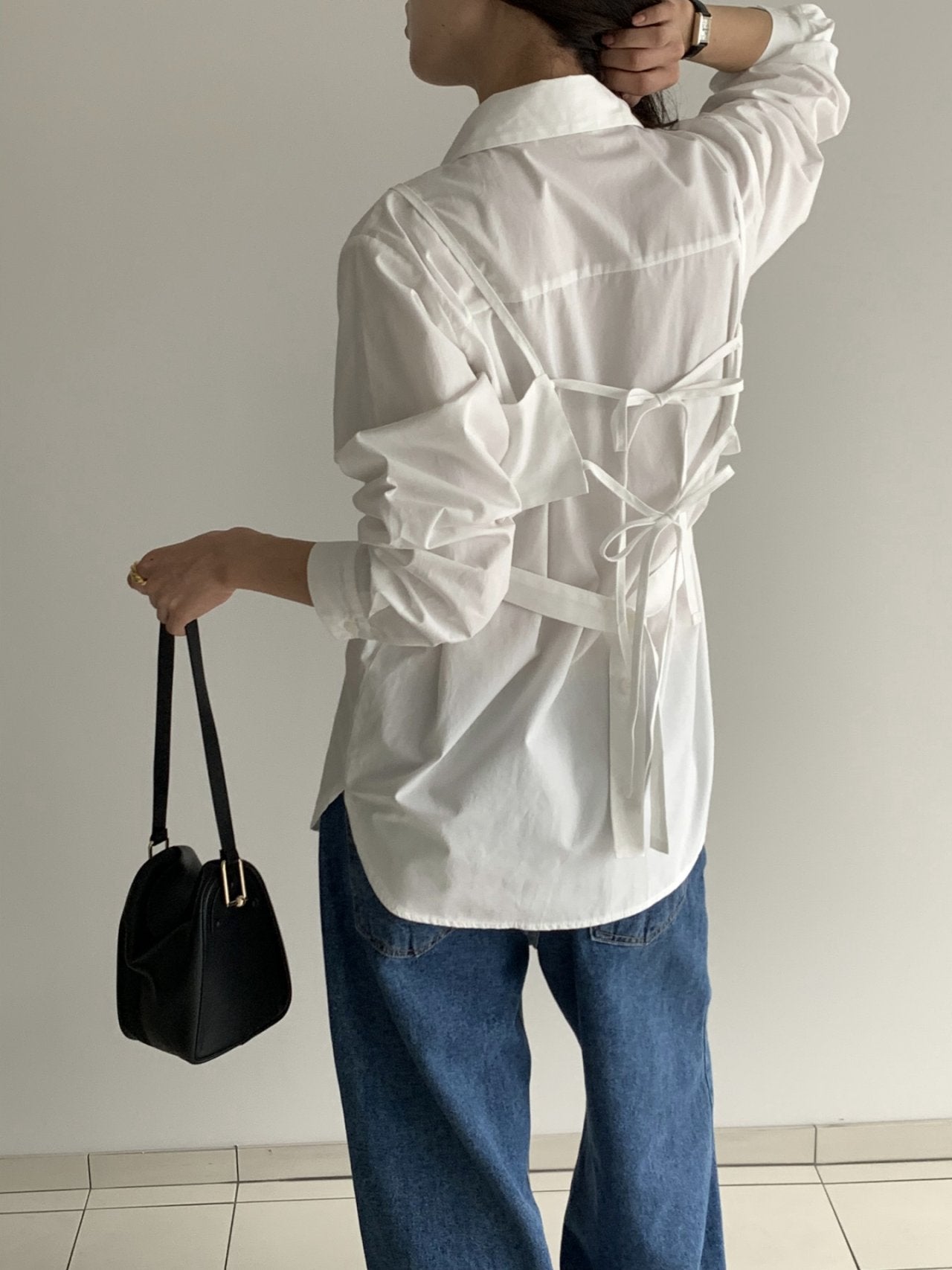Completo due pezzi con bustier e blusa