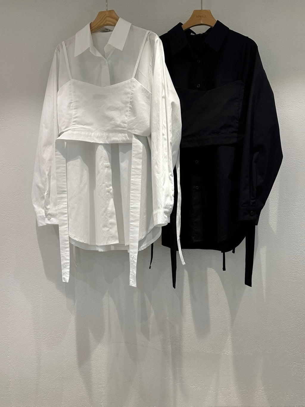 Completo due pezzi con bustier e blusa
