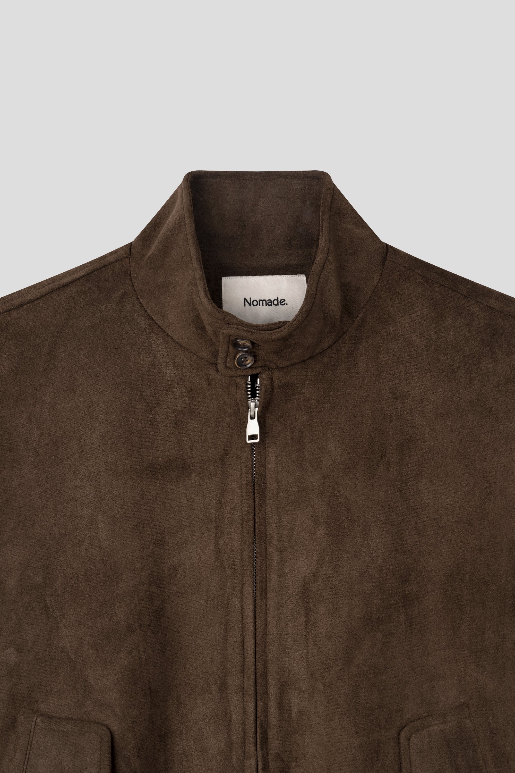 Faux Suede Harrington Bomber Jacket — 4 Colours