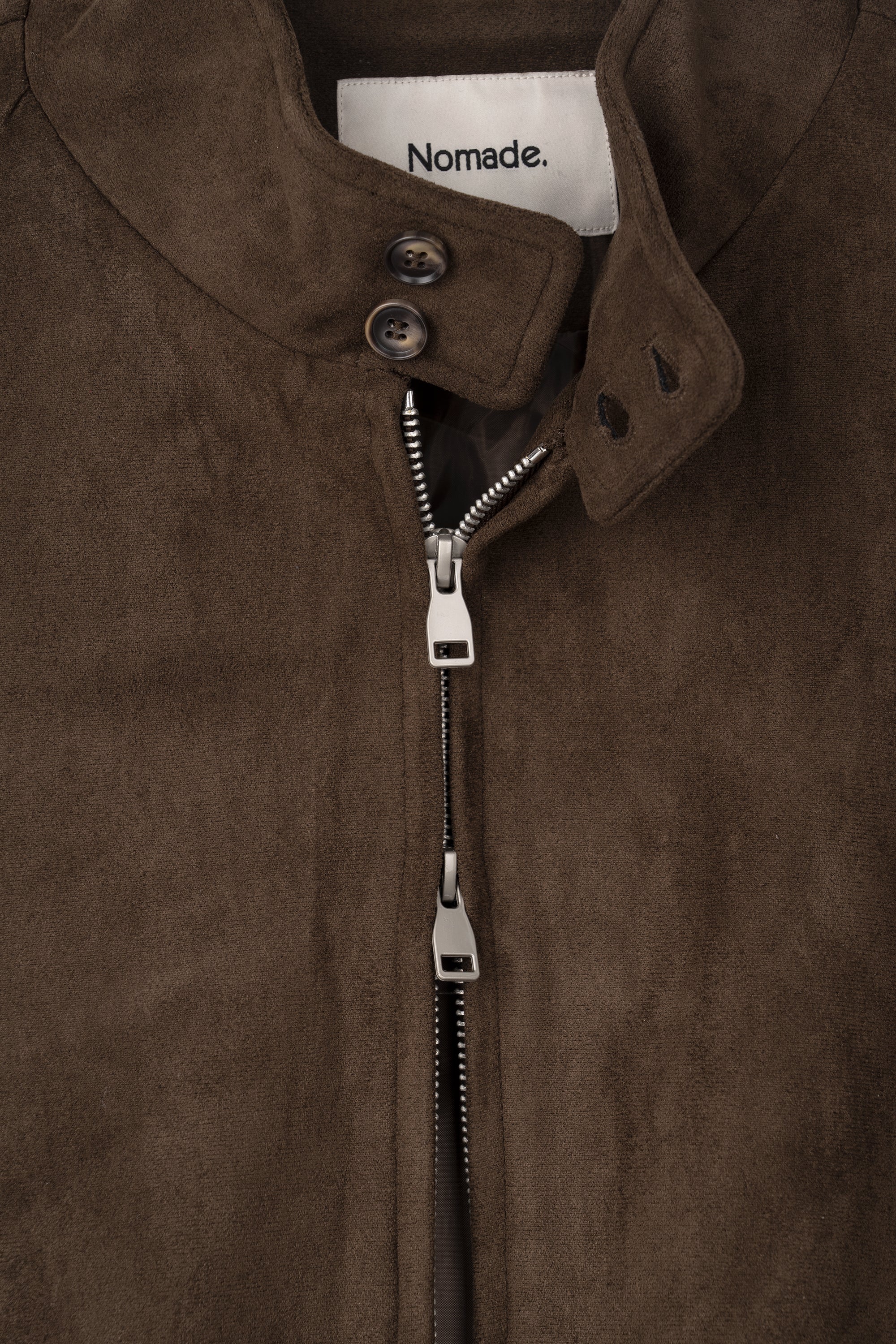 Faux Suede Harrington Bomber Jacket — 4 Colours